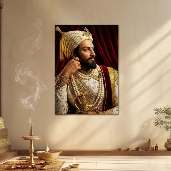 Chhatrapati Shivaji Maharaj: The Eternal Flame of Swarajya & Dharma | Divine Metal Poster