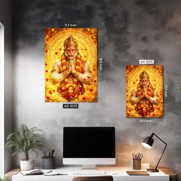 Mahaveer Hanuman: The Eternal Devotee of Ram Metal Poster